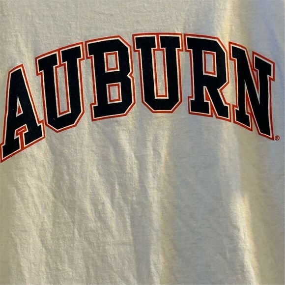 Auburn University Men's Graphic T-Shirt White Size L - Picture 5 of 8